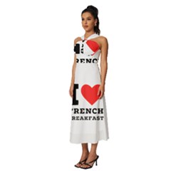 Sleeveless Cross Front Cocktail Midi Chiffon Dress 