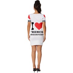 Fitted Knot Split End Bodycon Dress 
