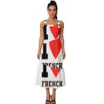 I love French breakfast  Square Neckline Tiered Midi Dress