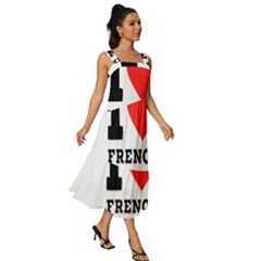 Square Neckline Tiered Midi Dress 