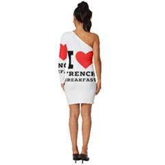 Long Sleeve One Shoulder Mini Dress 