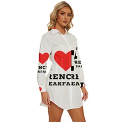 Womens Long Sleeve Shirt Dress 