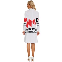 Long Sleeve Shirt Collar A-Line Dress 