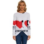 I love French breakfast  Long Sleeve Crew Neck Pullover Top