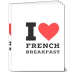 I love French breakfast  8  x 10  Hardcover Notebook