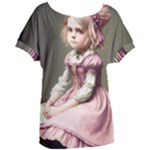 Cute Adorable Victorian Gothic Girl 14 Women s Oversized Tee