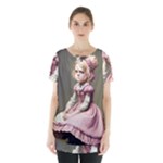 Cute Adorable Victorian Gothic Girl 14 Skirt Hem Sports Top