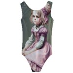 Cute Adorable Victorian Gothic Girl 14 Kids  Cut-Out Back One Piece Swimsuit