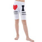 I love English breakfast  Kids  Mid Length Swim Shorts