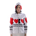 I love English breakfast  Women s Hooded Windbreaker
