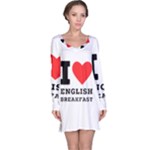 I love English breakfast  Long Sleeve Nightdress