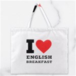 I love English breakfast  Zipper Large Tote Bag