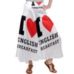 I love English breakfast  Women s Satin Palazzo Pants