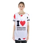 I love English breakfast  Skirt Hem Sports Top