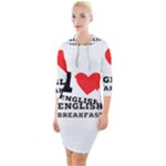 I love English breakfast  Quarter Sleeve Hood Bodycon Dress