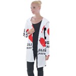 I love English breakfast  Longline Hooded Cardigan