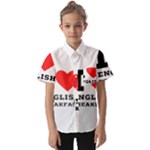 I love English breakfast  Kids  Short Sleeve Shirt