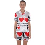 I love English breakfast  Satin Short Sleeve Pajamas Set