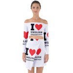 I love English breakfast  Off Shoulder Top with Skirt Set