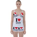 I love English breakfast  Tie Front Two Piece Tankini