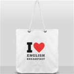 I love English breakfast  Full Print Rope Handle Tote (Large)