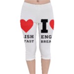 I love English breakfast  Velvet Capri Leggings 