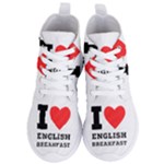 I love English breakfast  Women s Lightweight High Top Sneakers