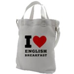 I love English breakfast  Canvas Messenger Bag