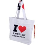 I love English breakfast  Drawstring Tote Bag