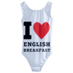 I love English breakfast  Kids  Cut-Out Back One Piece Swimsuit