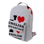 I love English breakfast  Flap Pocket Backpack (Large)