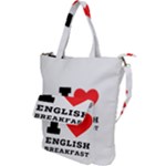 I love English breakfast  Shoulder Tote Bag