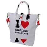 I love English breakfast  Buckle Top Tote Bag