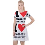 I love English breakfast  Cap Sleeve Velour Dress 