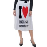 I love English breakfast  Classic Velour Midi Skirt 