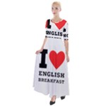 I love English breakfast  Half Sleeves Maxi Dress