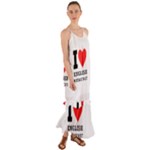 I love English breakfast  Cami Maxi Ruffle Chiffon Dress