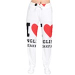 I love English breakfast  Women Velvet Drawstring Pants