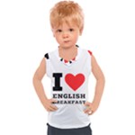 I love English breakfast  Kids  Sport Tank Top