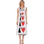 I love English breakfast  V-Neck Drawstring Shoulder Sleeveless Maxi Dress