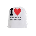 I love American breakfast Drawstring Pouch (Large)