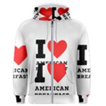 I love American breakfast Men s Zipper Hoodie