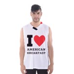 I love American breakfast Men s Basketball Tank Top