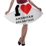 I love American breakfast A-line Skater Skirt