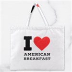 I love American breakfast Zipper Large Tote Bag