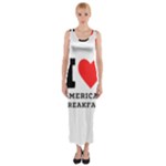 I love American breakfast Fitted Maxi Dress