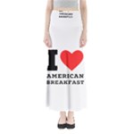 I love American breakfast Full Length Maxi Skirt