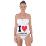 I love American breakfast Tie Back One Piece Swimsuit