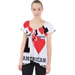 I love American breakfast Lace Front Dolly Top