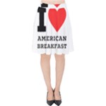 I love American breakfast Velvet High Waist Skirt